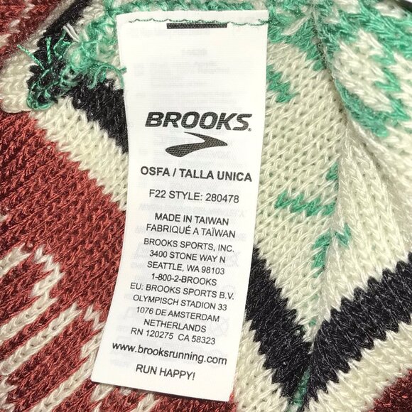 BROOKS Running Beanie Winter Hat with Pom Pom.  Snowman Faces. Knit.  Christmas - Picture 4 of 7